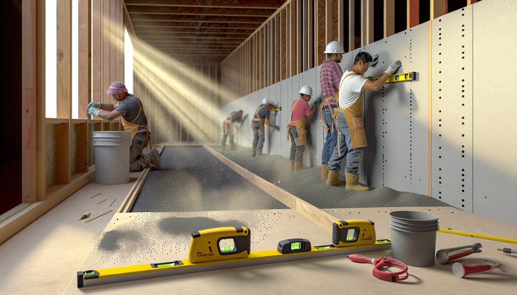 efficient cement board installation