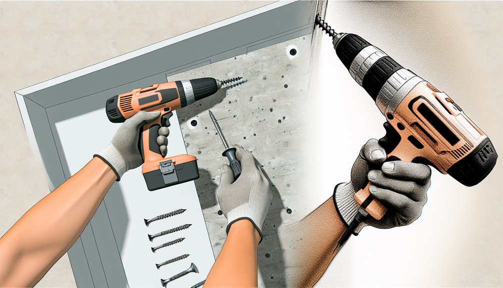 securely fasten cement board