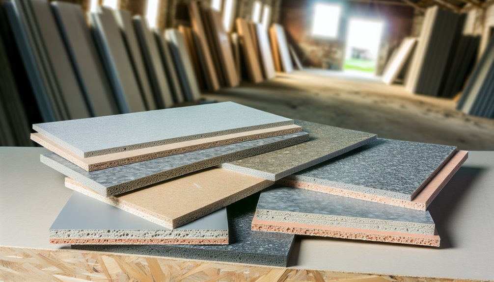 cement board material differences